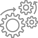 Icon of multiple spinning gears
